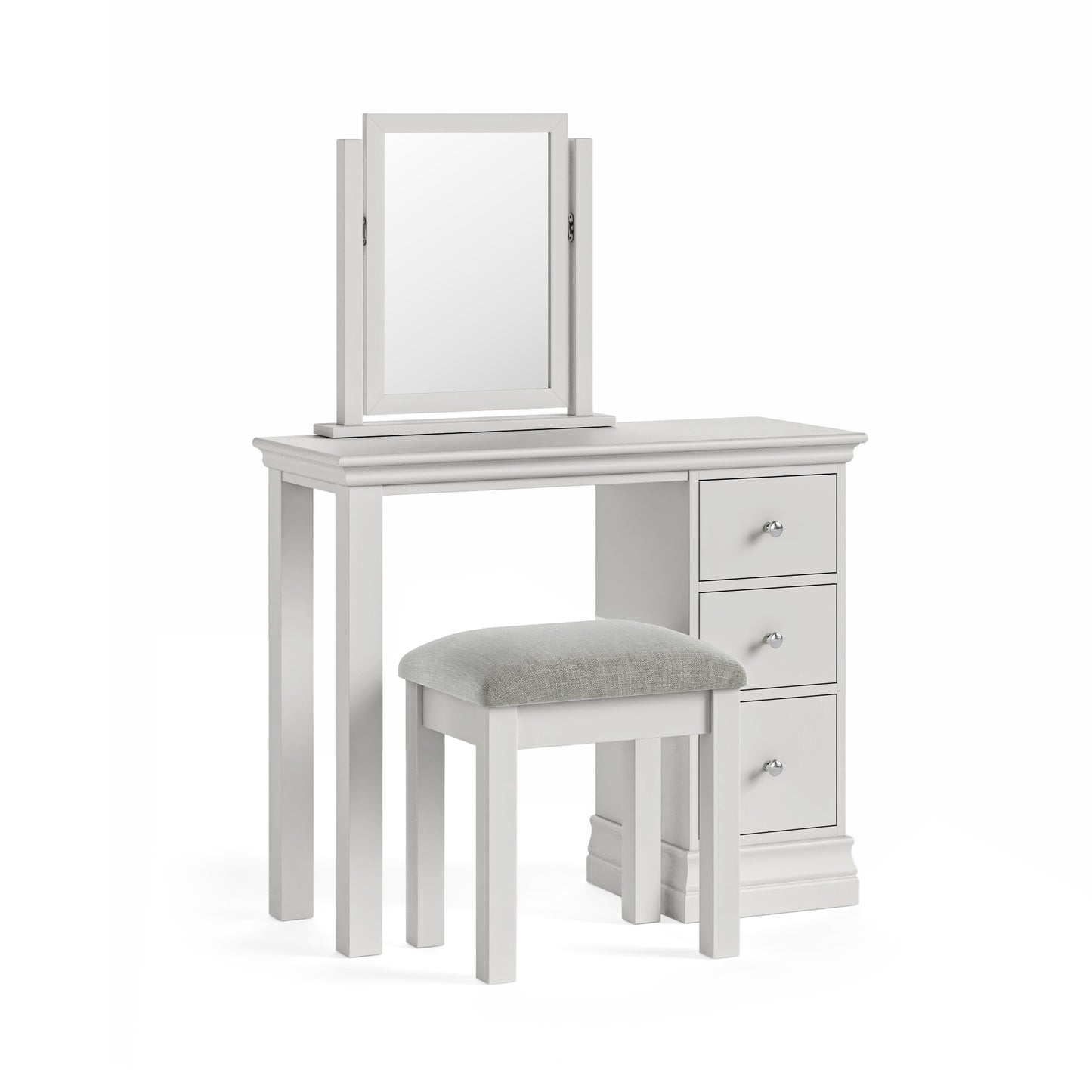 Burgundy Single Pedestal Dressing Table -