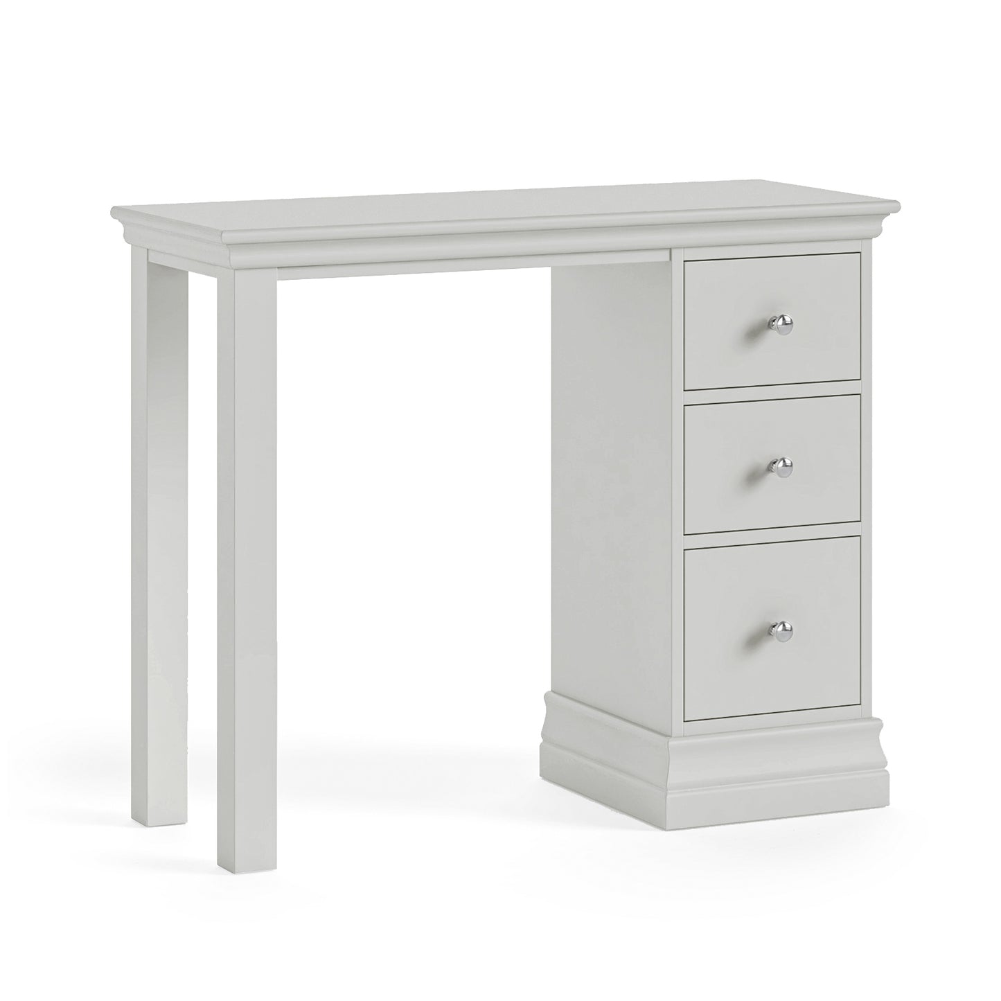 Burgundy Single Pedestal Dressing Table -