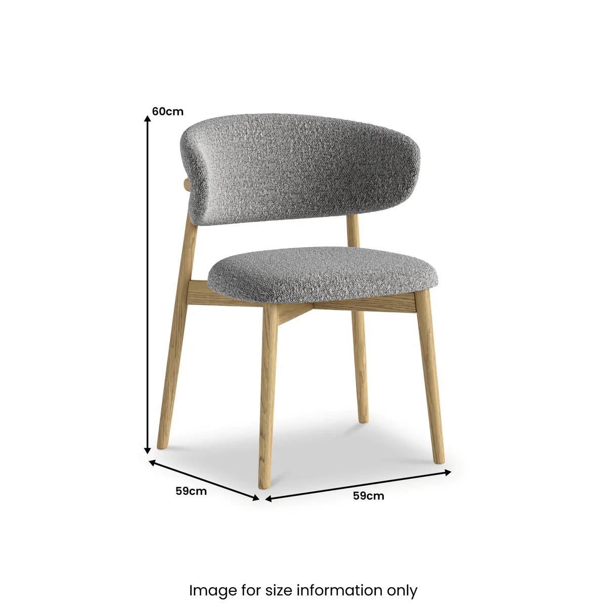 Phoenix Chair - Grey Boucle
