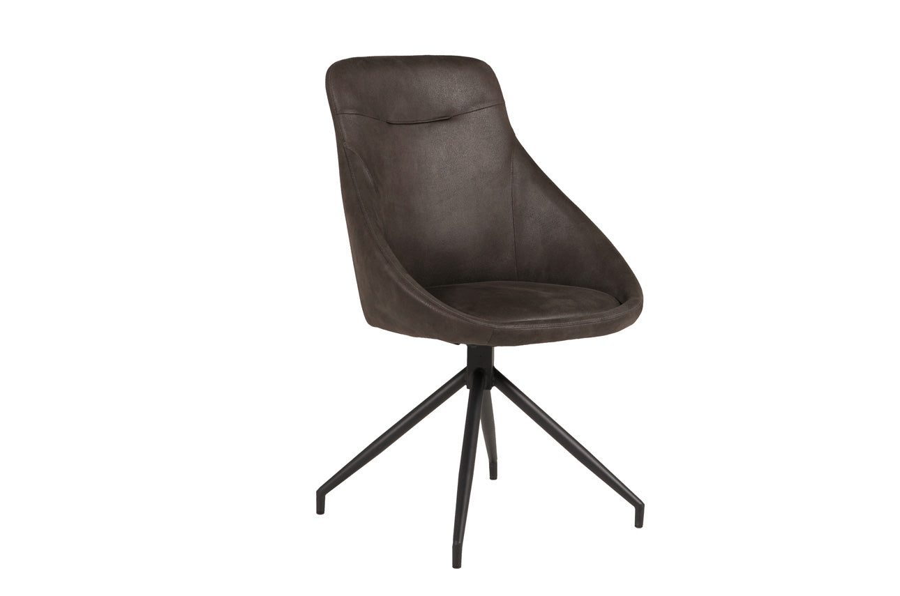 Hendrix Swivel Dining Chair BROWN