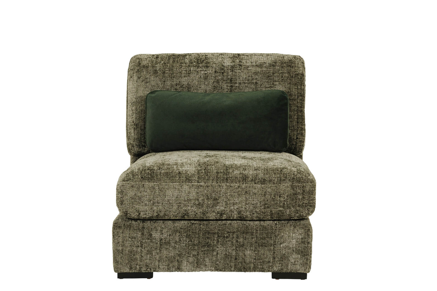 Stacey Armless Sectional - Green