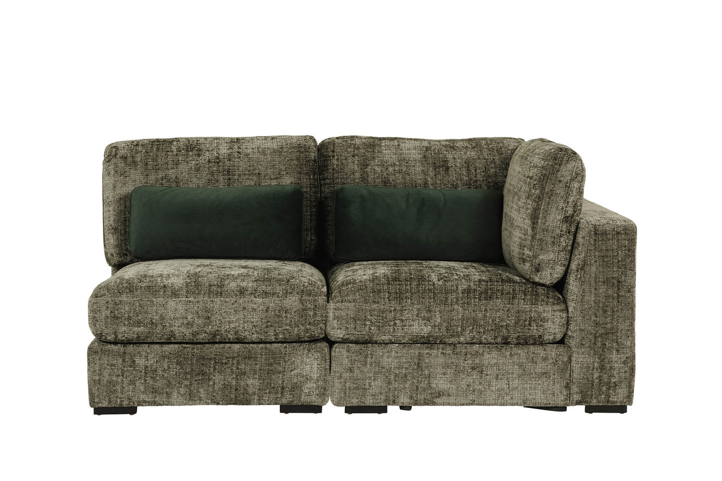 Stacey Corner Arm Sectional - Green