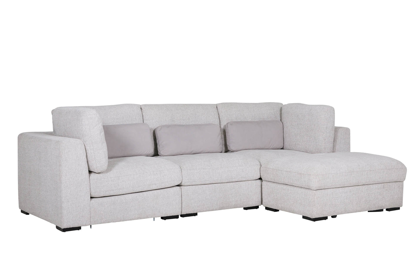 Humphrey Armless Sectional - Light Grey