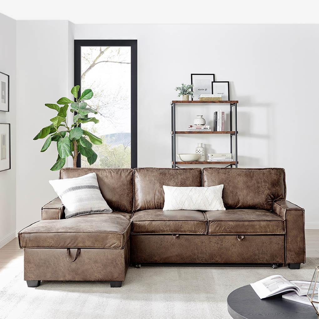 Havar Corner Sofa Bed with Storage