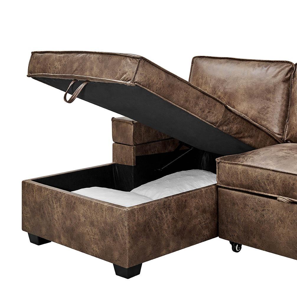 Havar Corner Sofa Bed with Storage