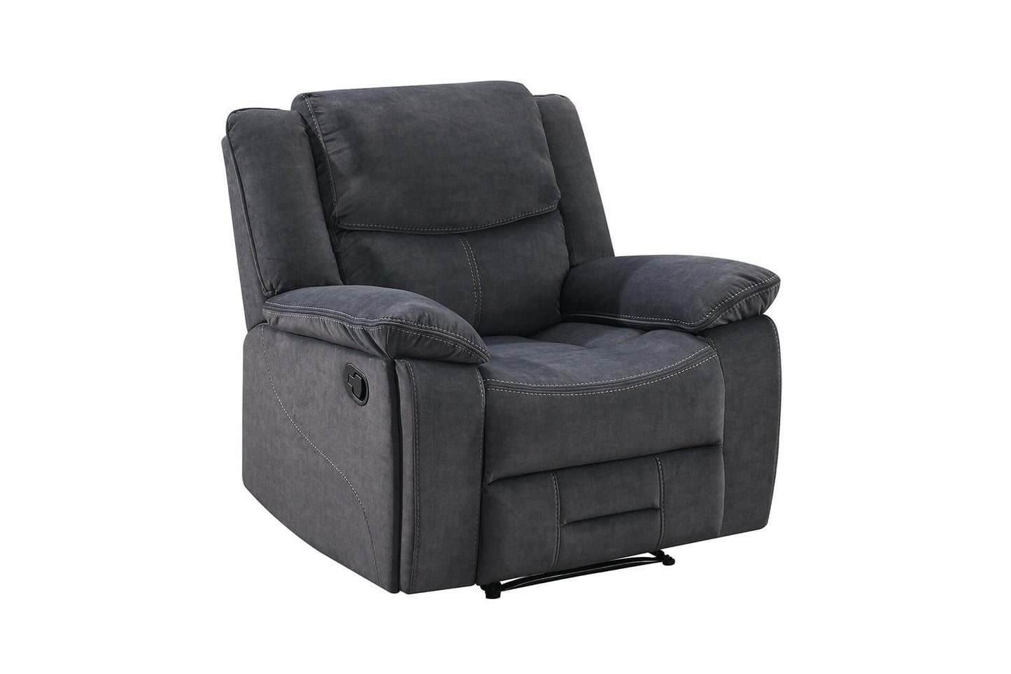 Klayton 1 Seater Manual Recliner - Charcoal