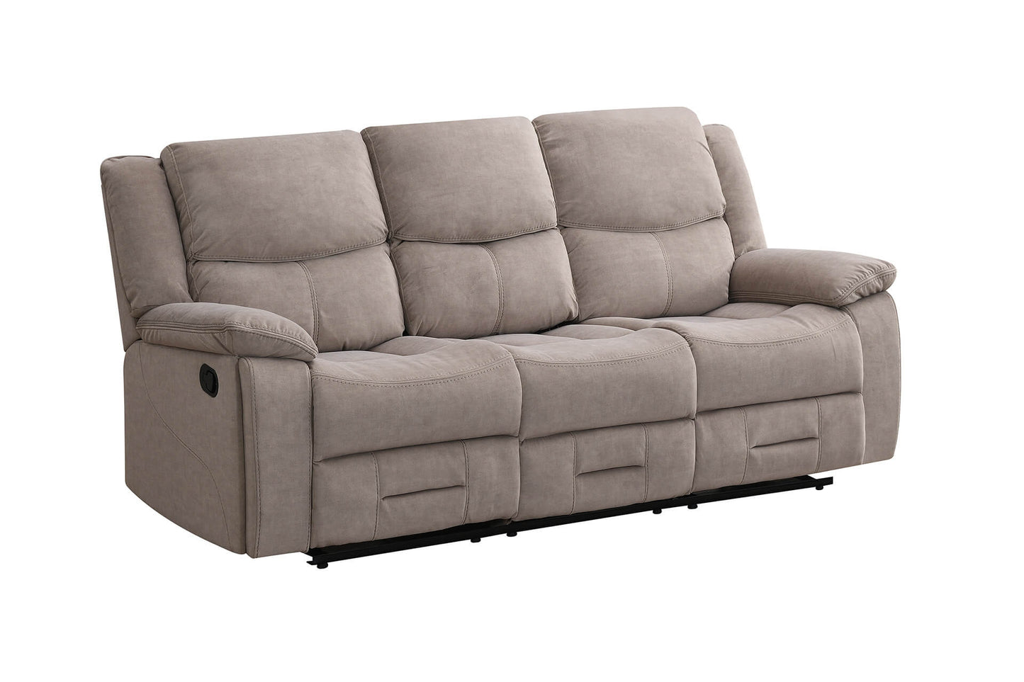 Klayton 3 Seater Manual Recliner - Khaki