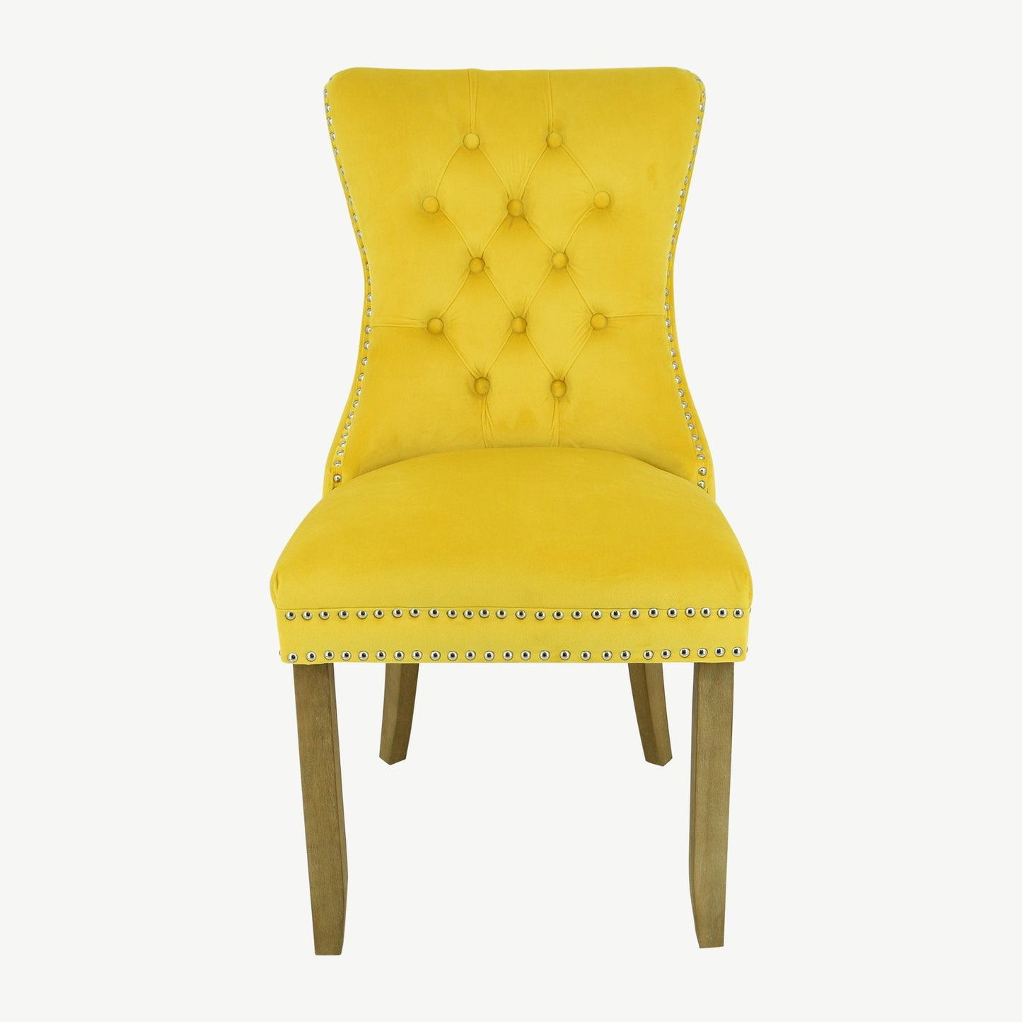 Kacey Chair - Gold Velvet - Brushed Leg