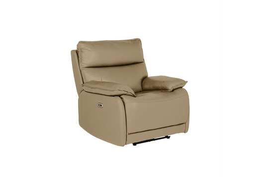 Lugo 1 Seater Electric Reclining - Latte