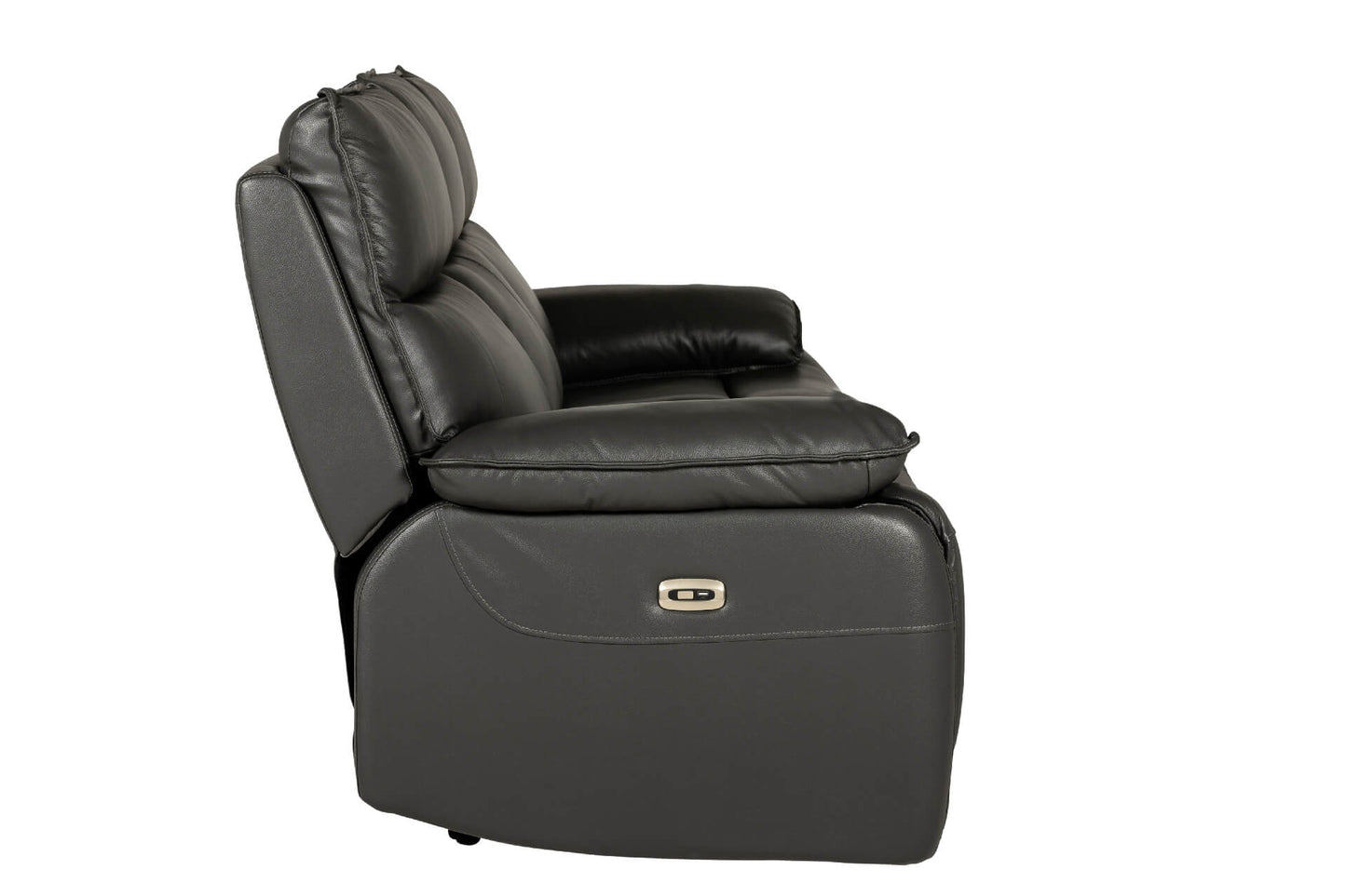 Lugo 3 Seater Electric Recliner - Dark Grey