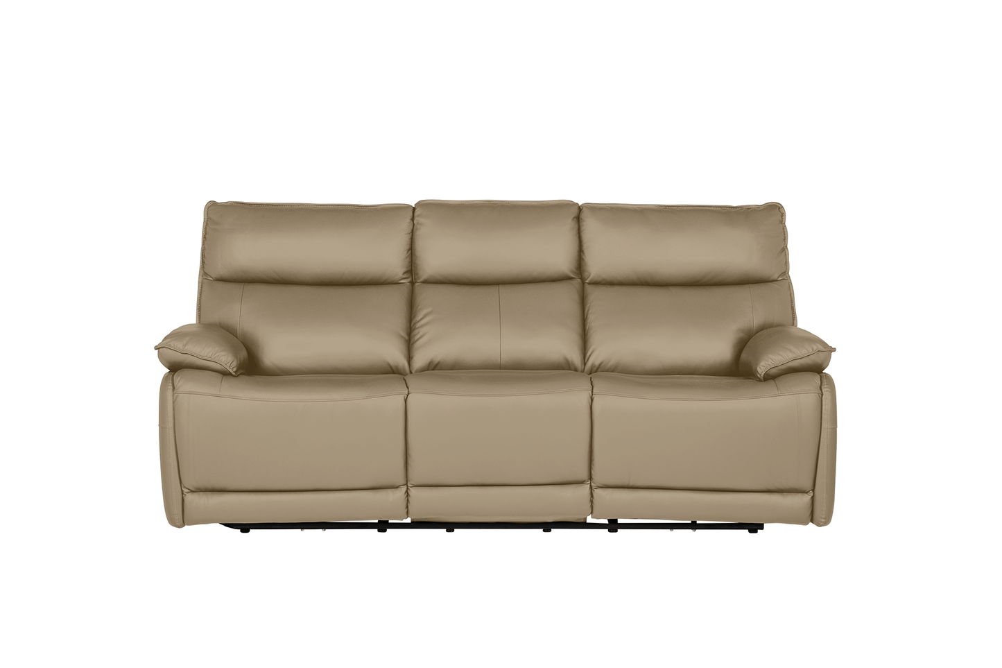 Lugo 3 Seater Electric Recliner - Latte