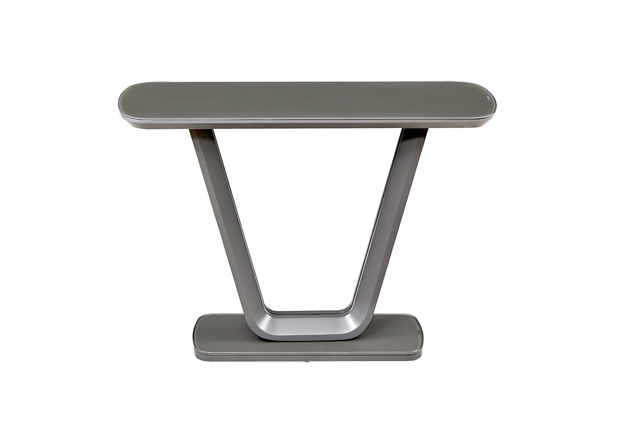 Lazzaro Console Table - Graphite Grey