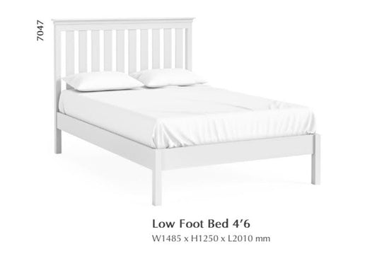 Bordeaux 4'6, 5' & 6' Beds - White