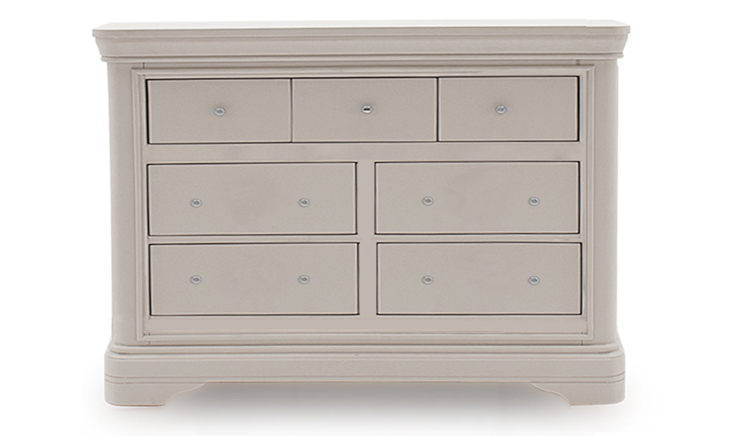 Mabel 7 Drawer Chest - Taupe