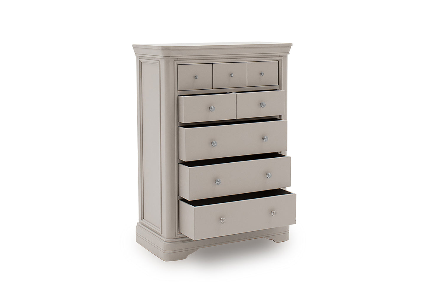 Mabel 8 Drawer Chest - Taupe