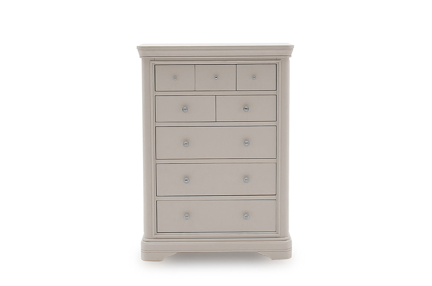 Mabel 8 Drawer Chest - Taupe