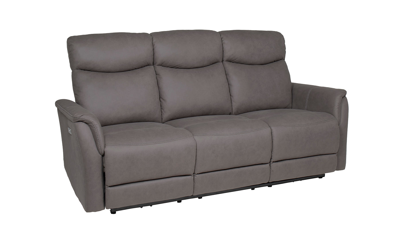Mortimer 3 Seater Electric Recliner - Grey