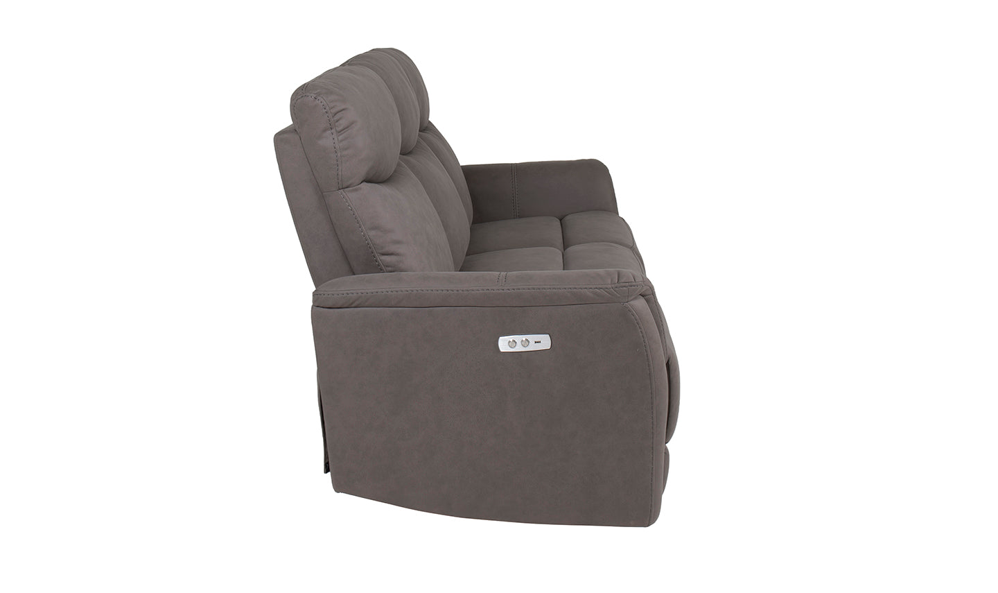 Mortimer 3 Seater Electric Recliner - Grey