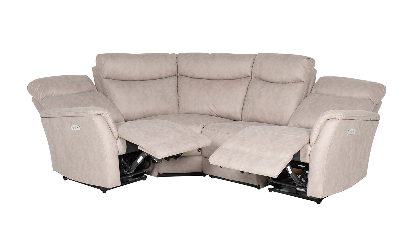 Mortimer Corner Group Electric Recliner - Taupe