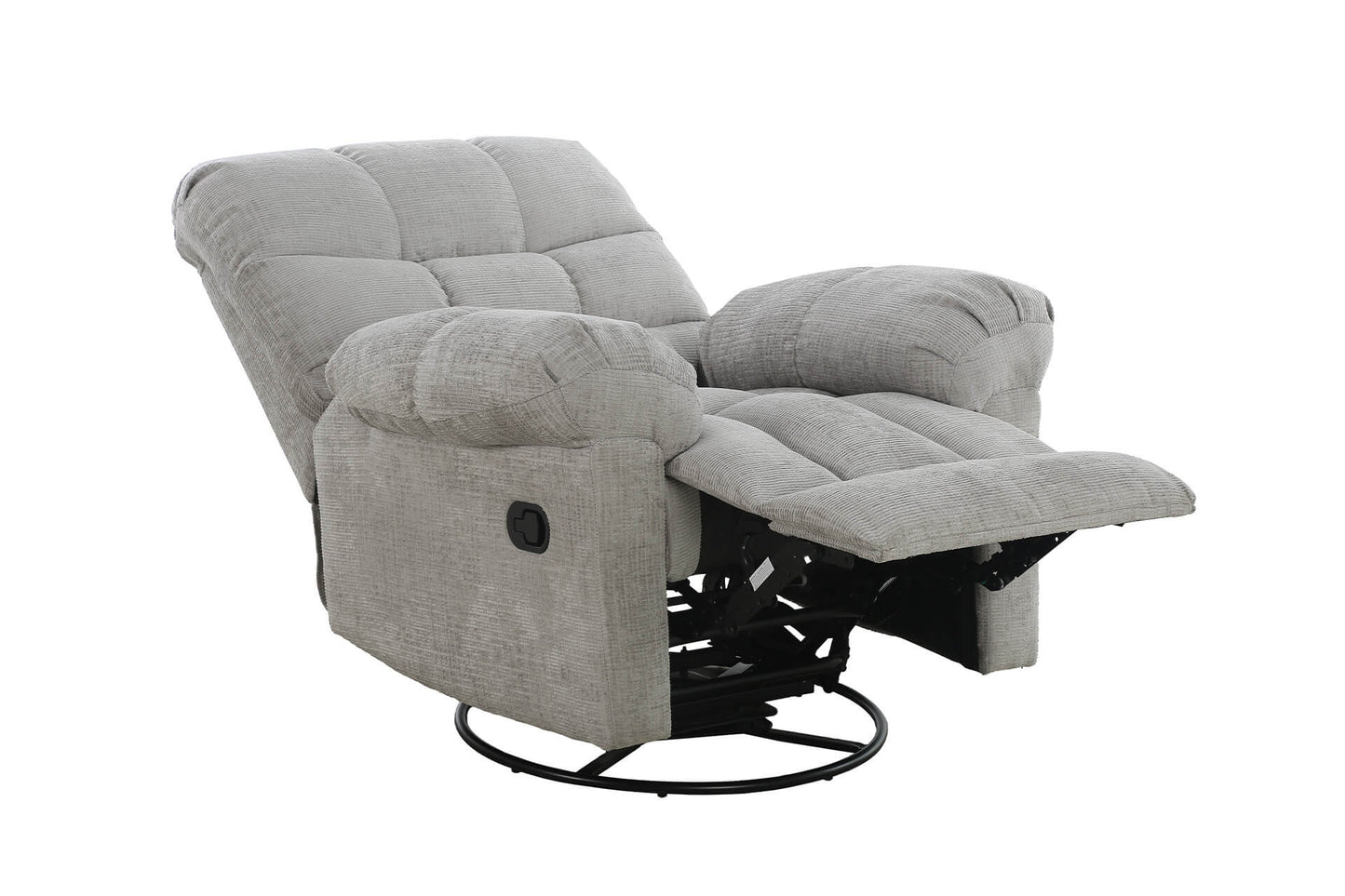 Nellie Glider Swivel Recliner - Grey