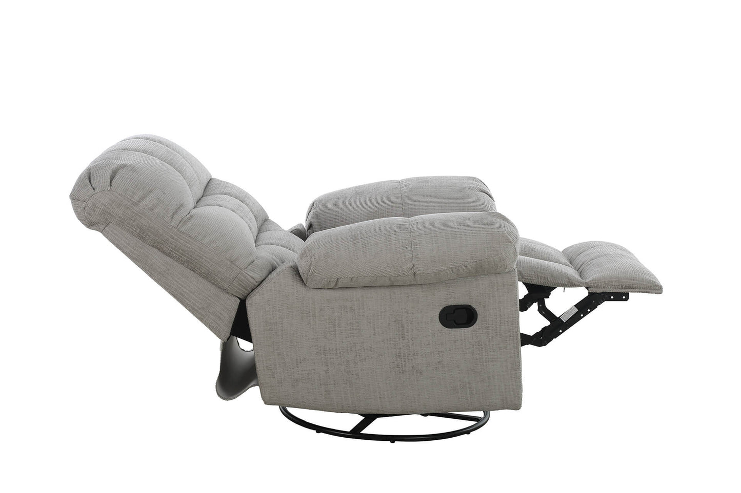 Nellie Glider Swivel Recliner - Grey