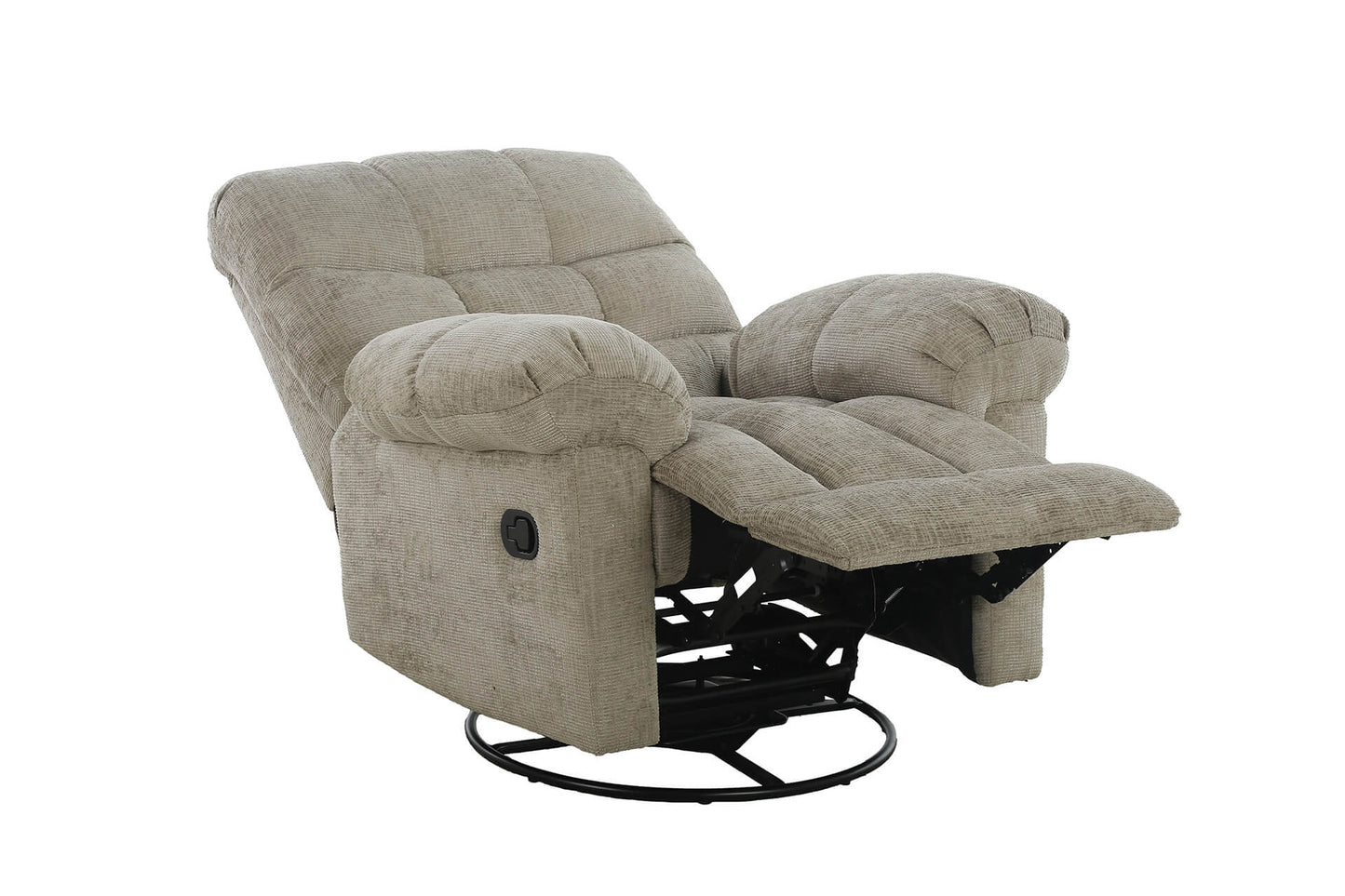 Nellie Glider Swivel Recliner - Latte