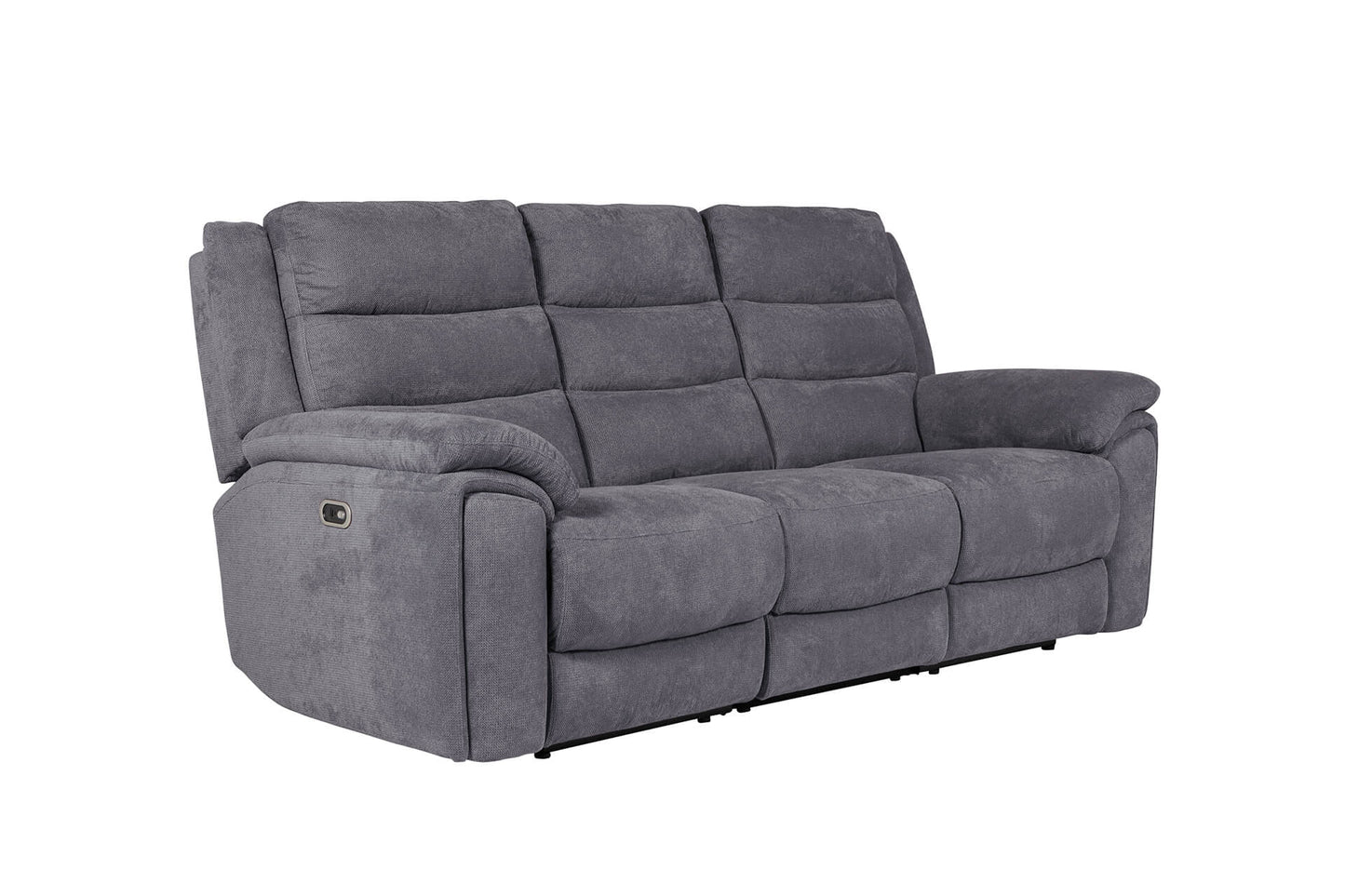 Reese 3 seater Electric Recliner - Dark Grey