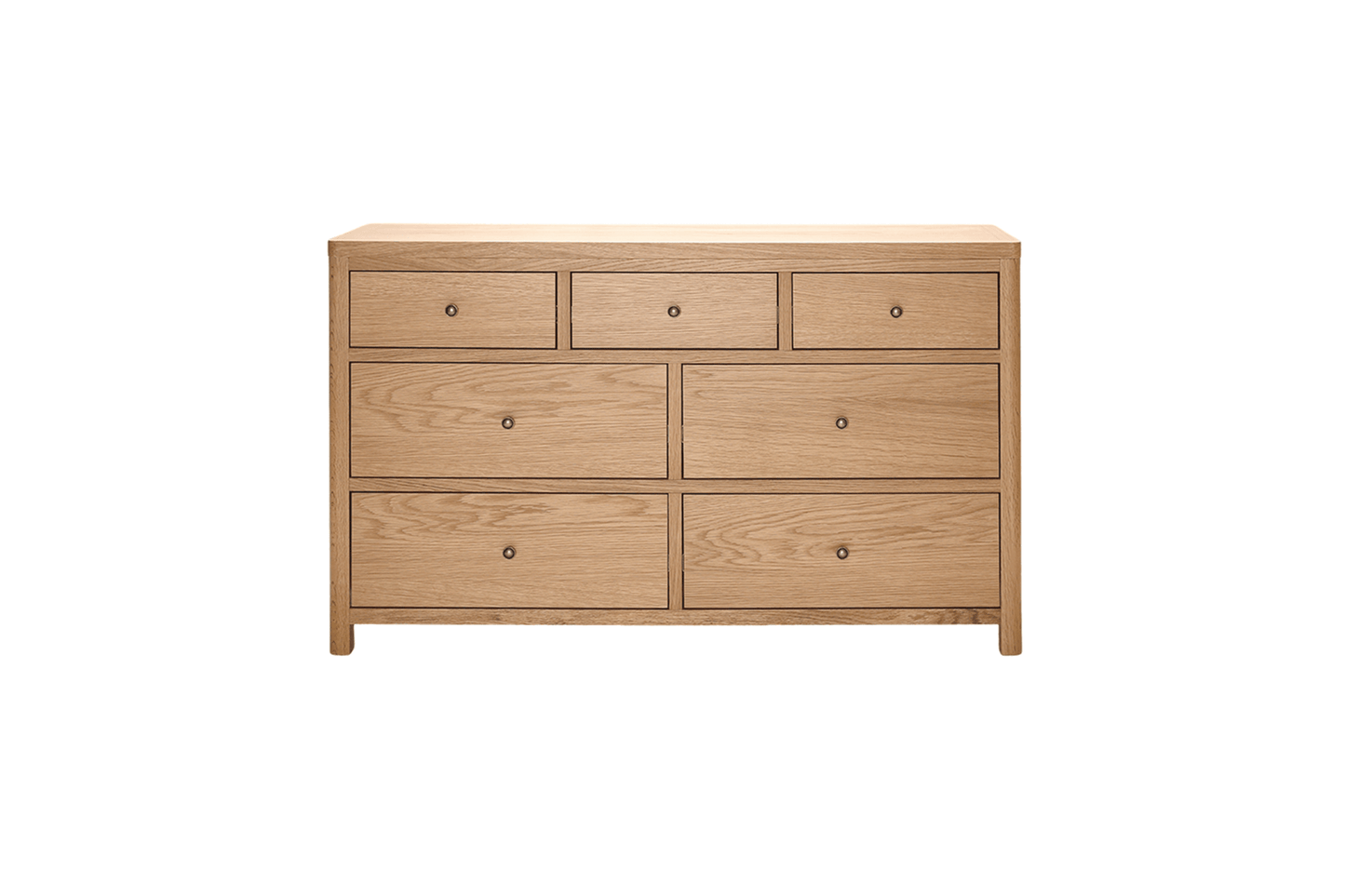 Renata 7 Drawer Wide Chest - Oak