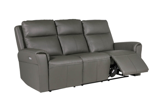 Russo - 3 Seater - Electric Recliner - Ash Leather