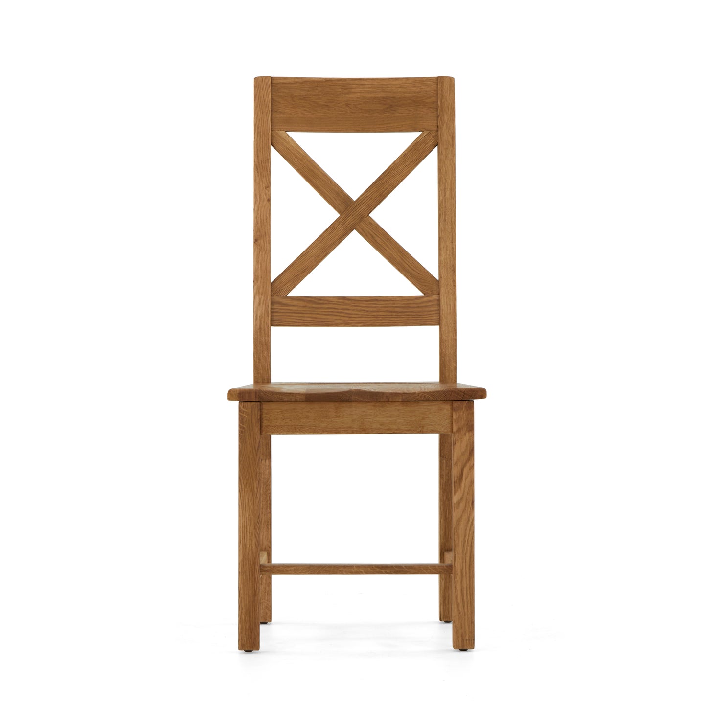 Salisbury Cross Back Chair With Wooden Seat