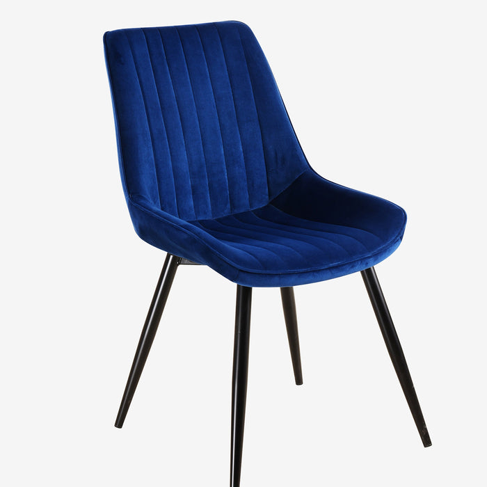 Rosa Dining Chair - Navy Velvet