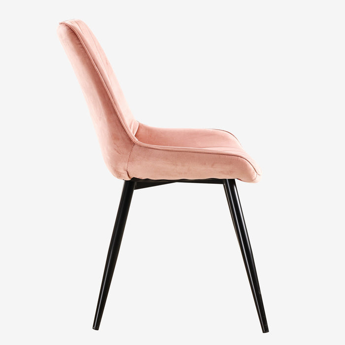 Rosa Dining Chair - Pink Velvet