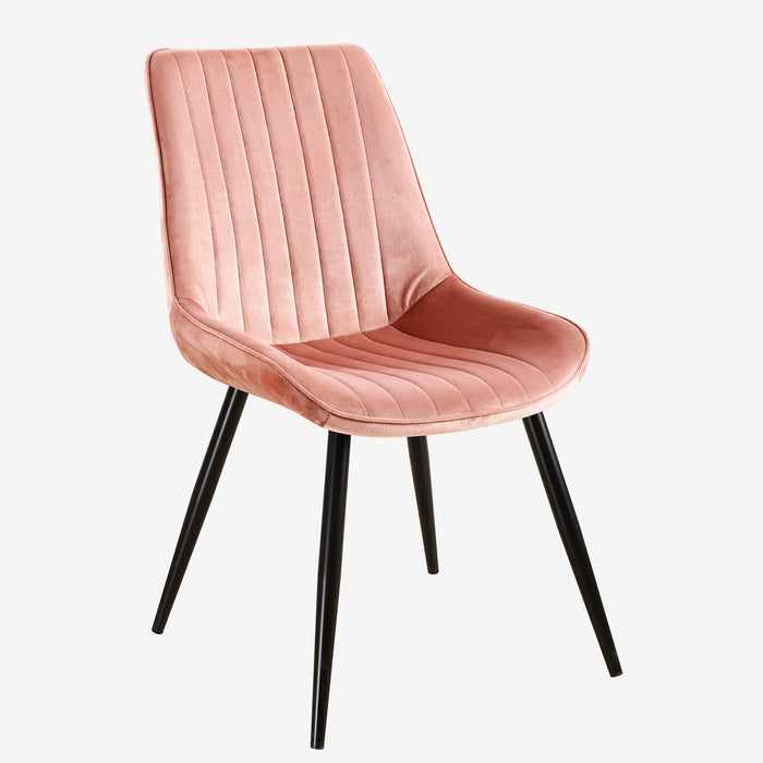 Rosa Dining Chair - Pink Velvet