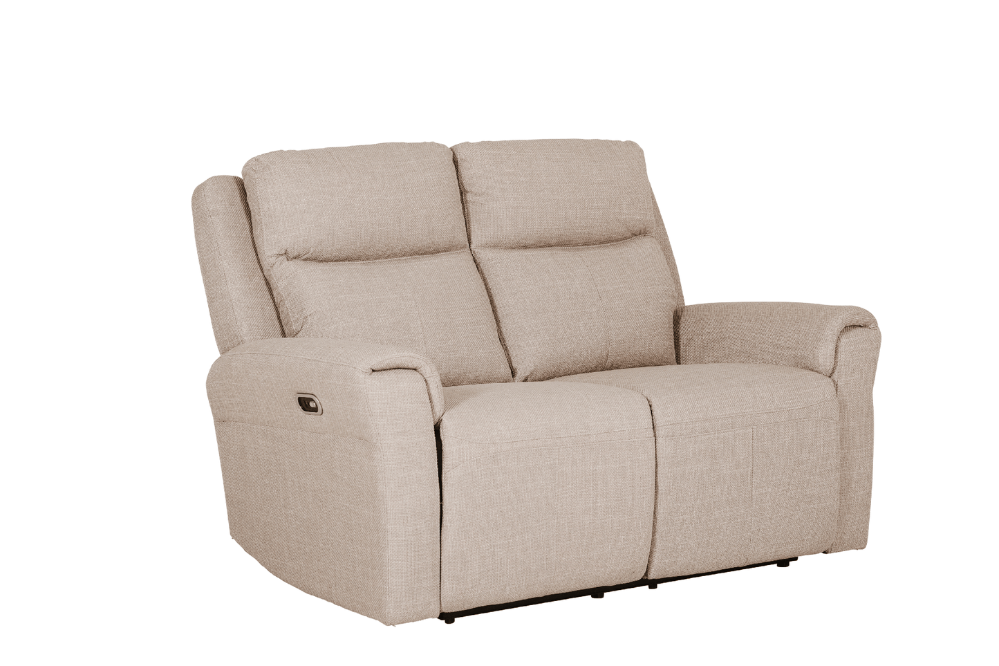 Russo 2 Seater Electric Recliner - Mushroom Fabric