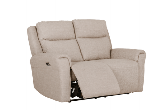 Russo 2 Seater Electric Recliner - Mushroom Fabric