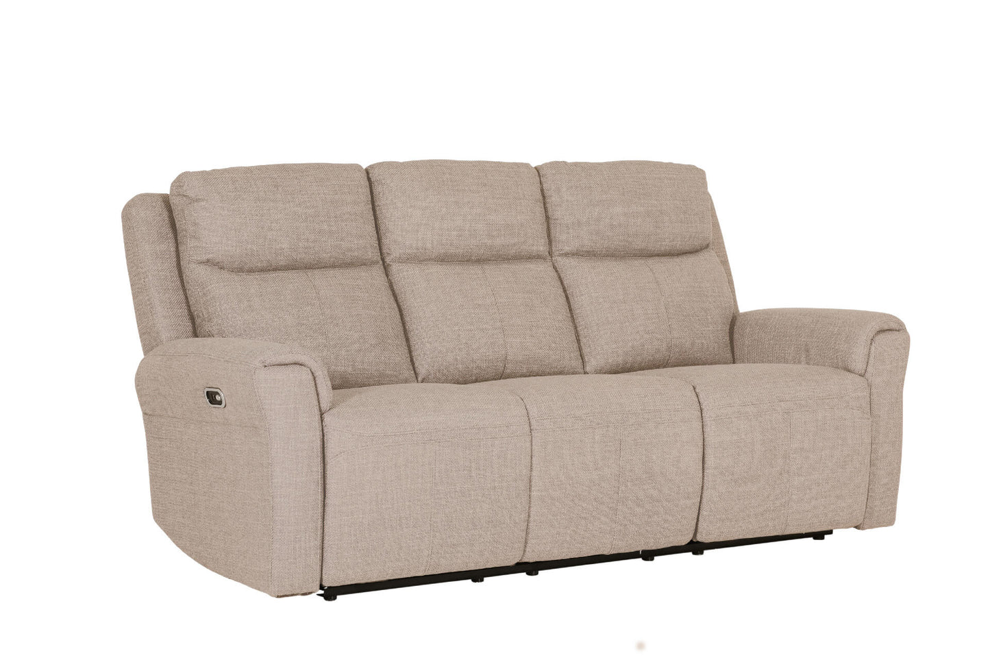 Russo 3 Seater Electric Recliner - Mushroom Fabric