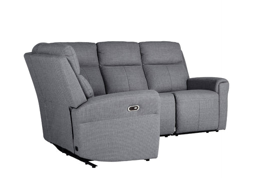 Russo - Corner Group - Electric Recliner - Charcoal Fabric