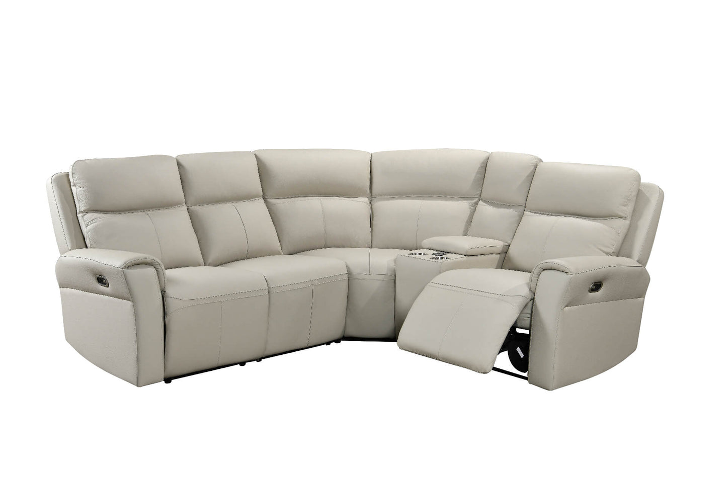 Russo - Corner Group - Electric Recliner - Stone Leather