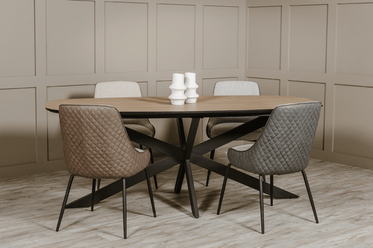 Sadia 1600 Oval Dining Table - Oak