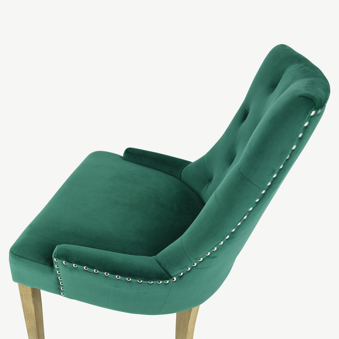 Sandy Chair - Forest Green Velvet