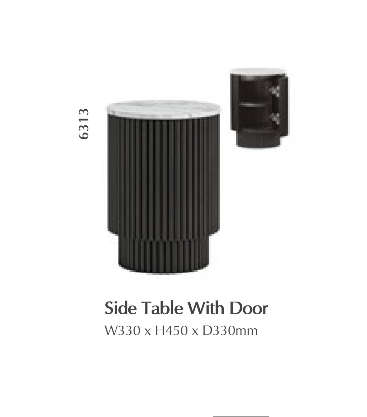 Lucas Side Table With Door