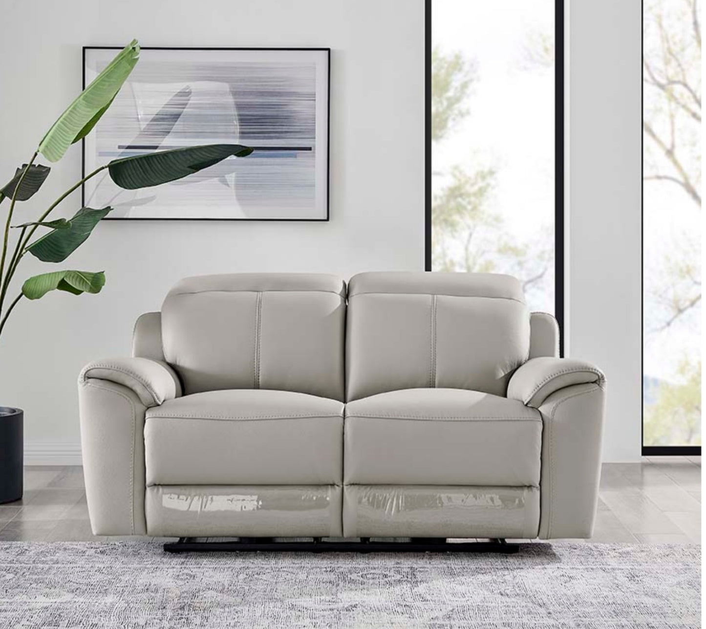 Madrid 2 Seater Sofa - Light Grey