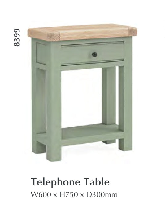 Salcombe Telephone Table - Sage