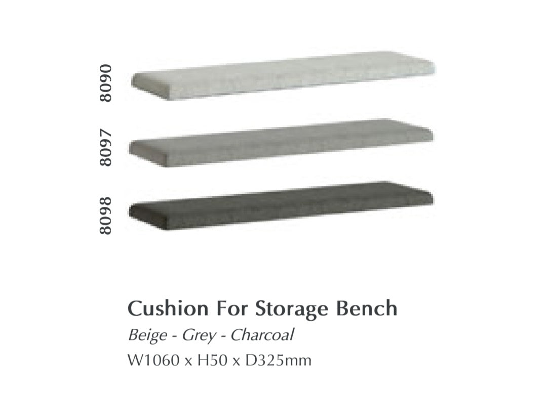 Salcombe Storage Bench - Stone