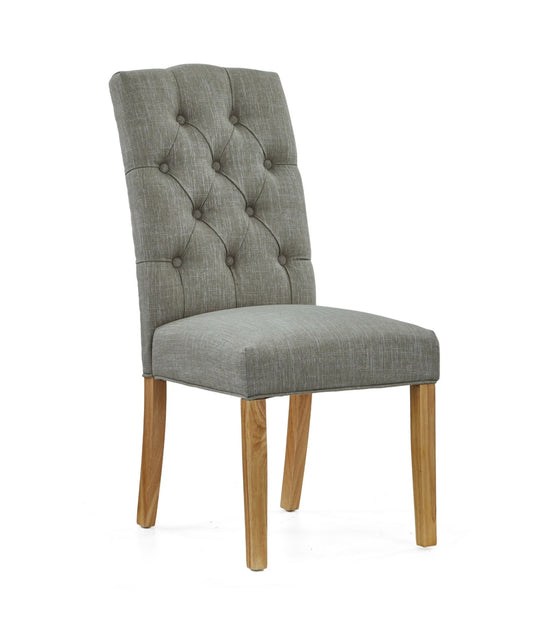 Chelsea Button Back Chair - Grey