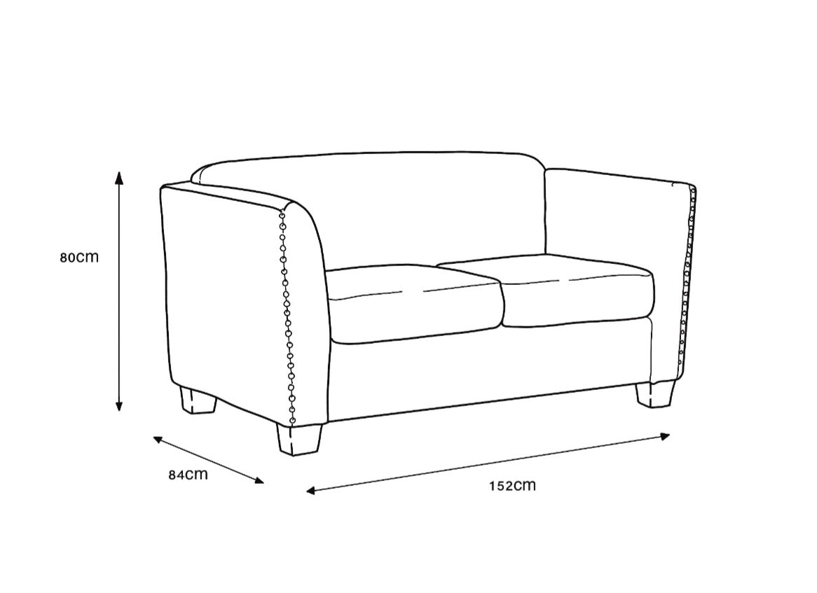 Dawson 2 Seater Sofa - Cream