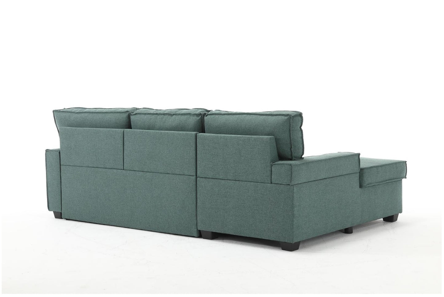 Havar Corner Sofa Bed with Storage - Teal