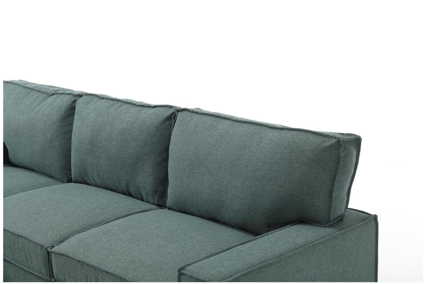 Havar Corner Sofa Bed with Storage - Teal