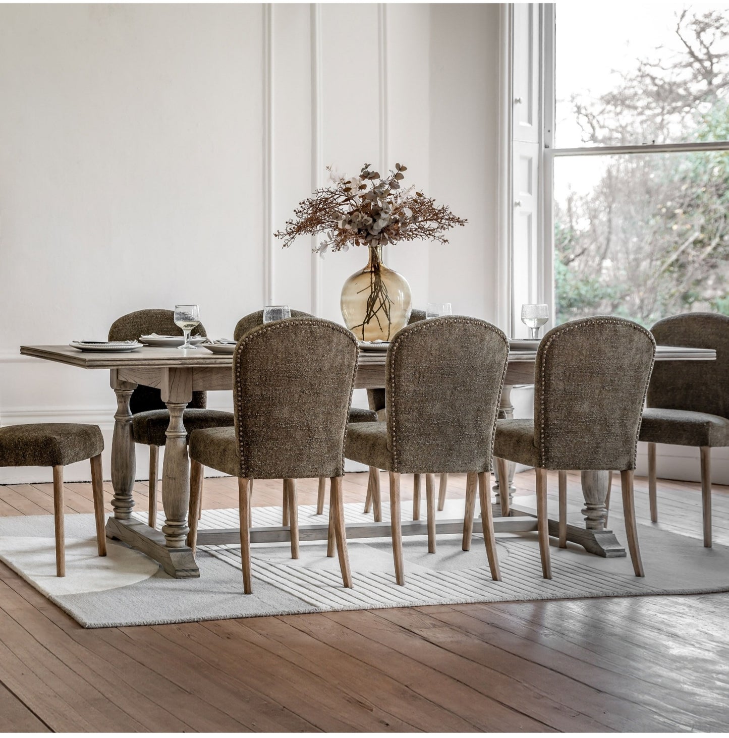 Mustique Rectangle Extending Dining Table