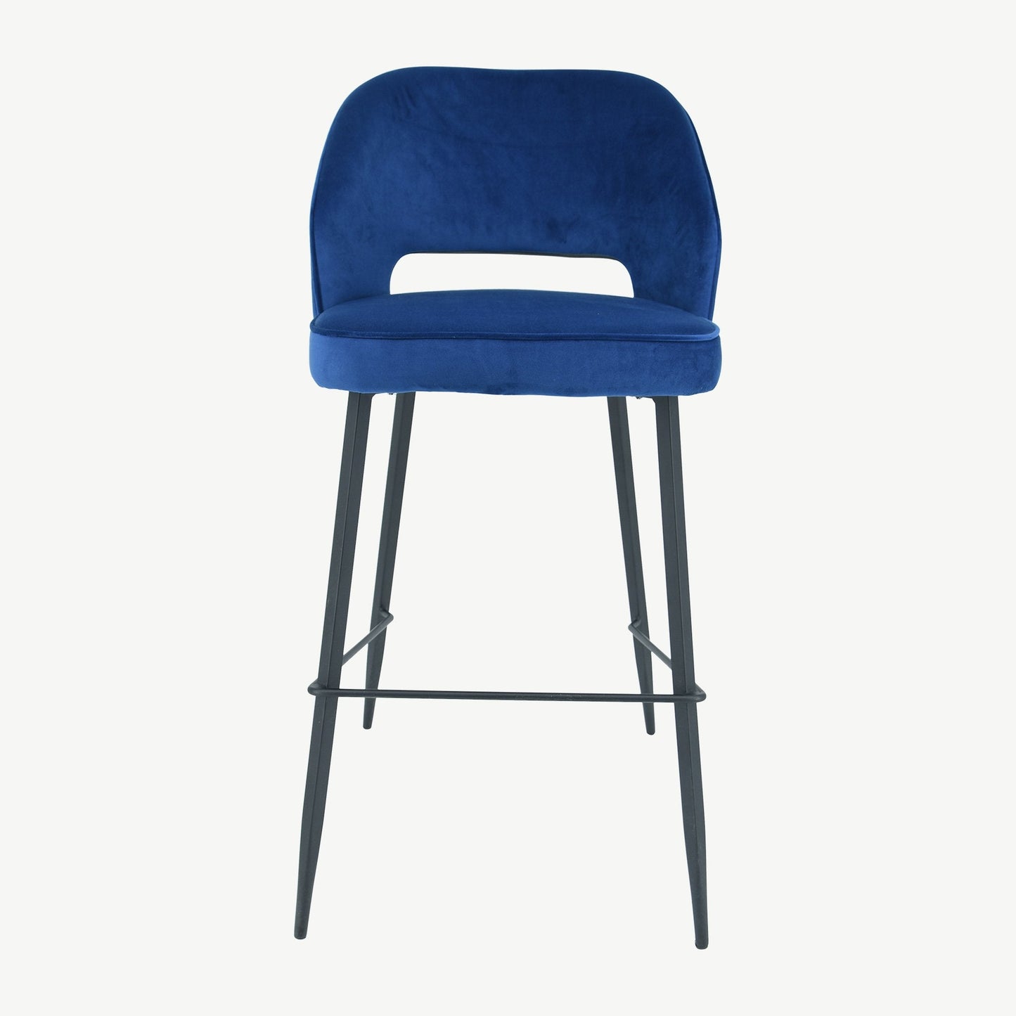 Sutton Bar Stool Navy Velvet